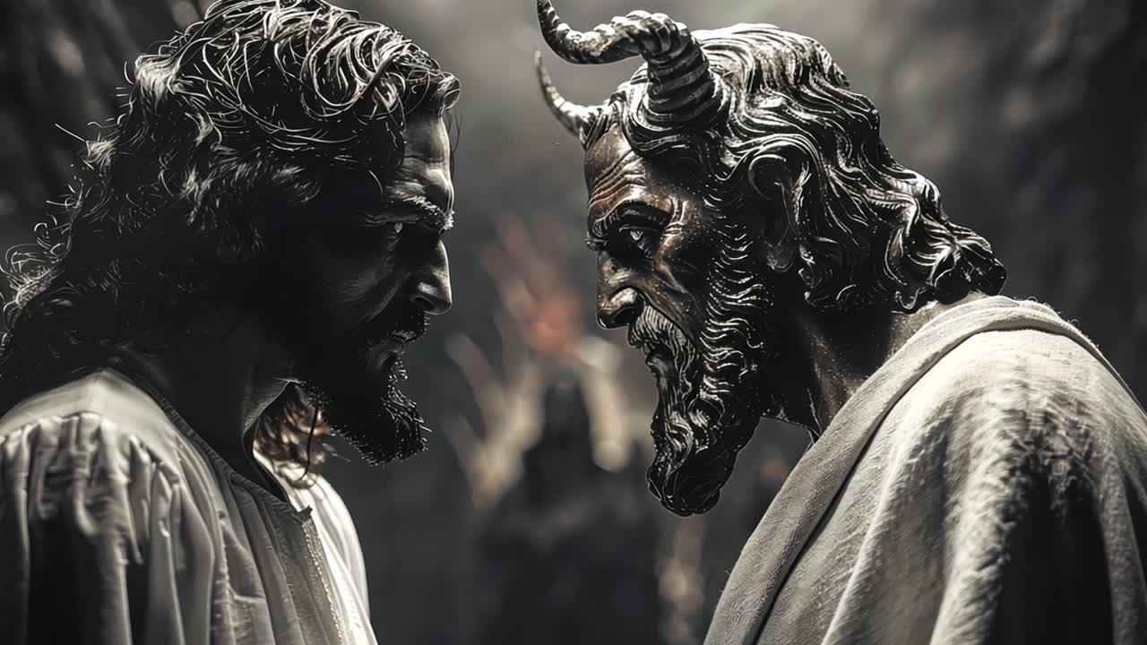 Confrontation of Good and Evil: Jesus vs. the Devil