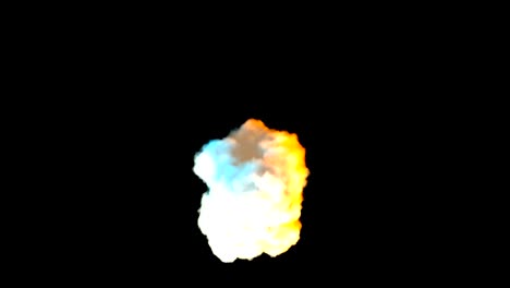 bright smoke pillar is in the dark space, modern abstract 3d render background, computer generated illustration