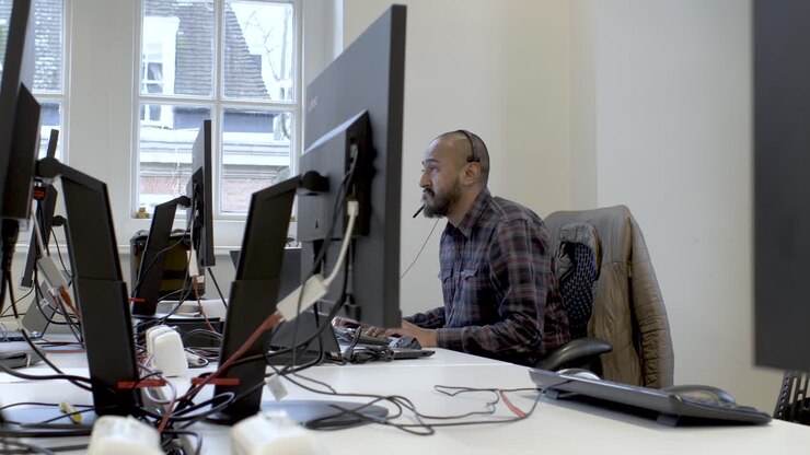 Technical support agent is trying to solve client's problem