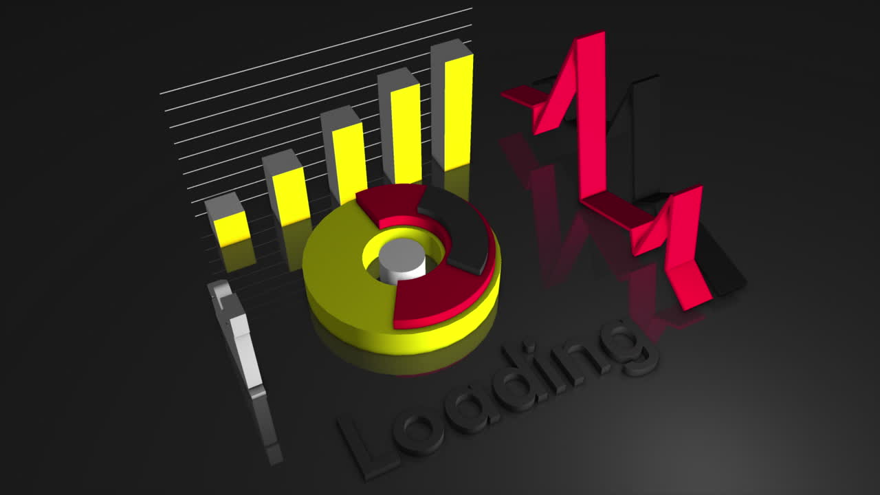 pantalla de carga con visualización de datos