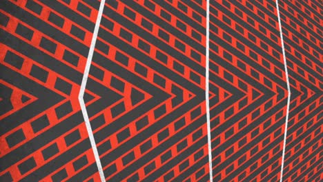 patrón geométrico abstracto líneas rojas y negras en formación de zigzag