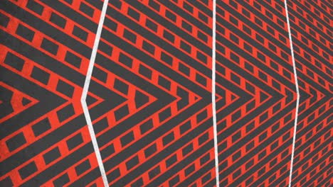 abstract geometric pattern red and black lines in zigzag formation