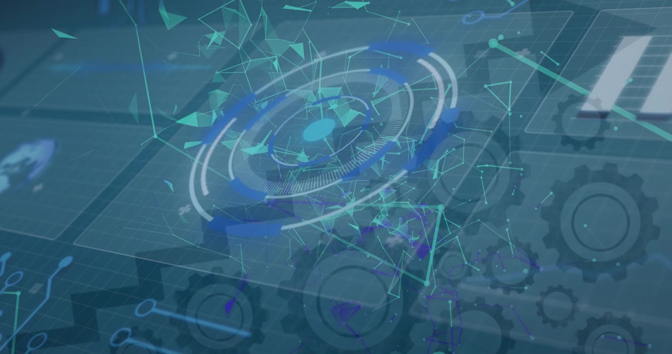 Animation of data processing over scope scanning