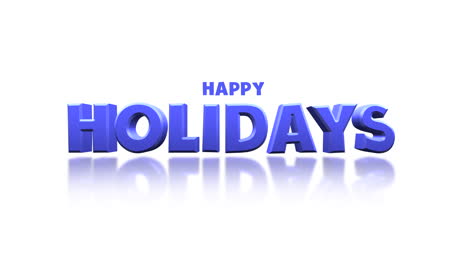 happy holidays a cheerful blue text greeting for the festive season