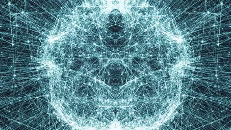 movimiento de datos digitales abstractos de red y conexión