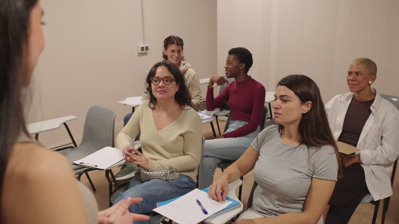 Classroom of students listening to a lecture
