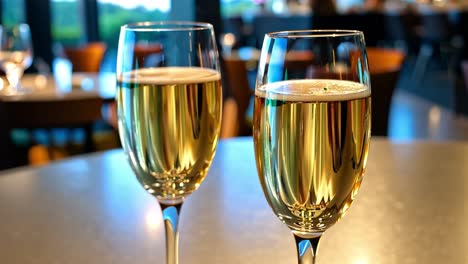 two wine glasses