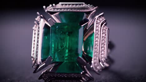 emerald and diamond ring