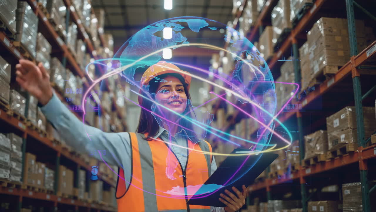 Global Logistics Technology and Digital Transformation in a Warehouse
