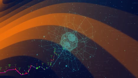 Animación-Del-Procesamiento-De-Datos-Sobre-Líneas-En-Movimiento