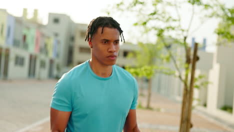 fitness, weights and urban wellness of a black man
