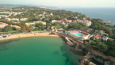 Imagenes-Aereas-De-La-Costa-Brava-S&#39;agaro-Urbanizacion-De-Lujo-Hoteles-En-Primera-Linea-De-Mar