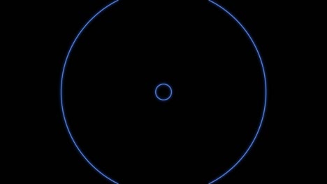 blue narrow bright circle light energy wave overlay effect loop