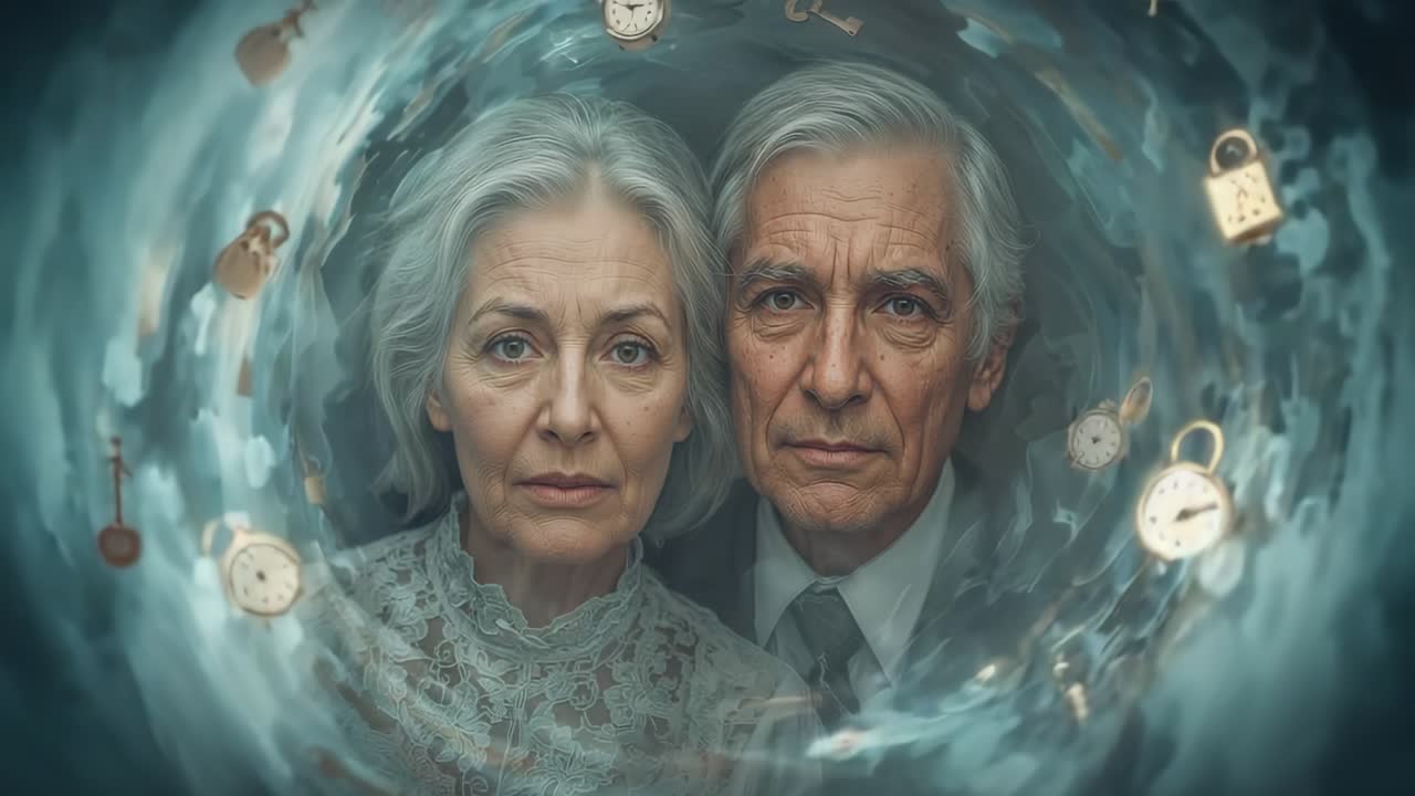 A Portrait of an Aging Couple in a Time Warp