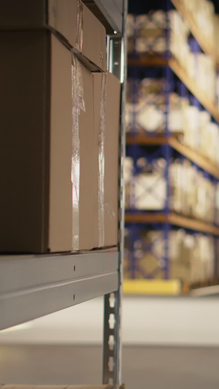 Vertical Video Industrial professional space supporting barcode tracking for large business