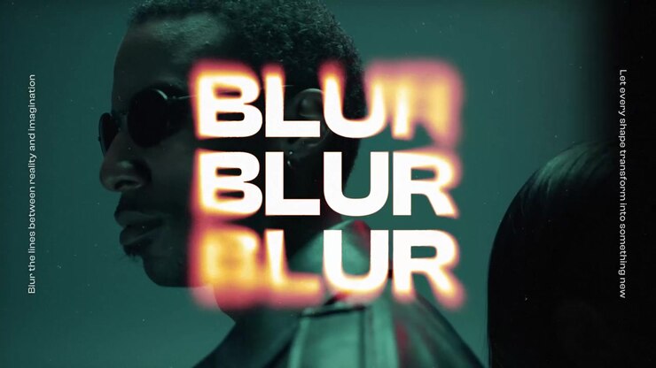 Sløret typografiscene 03 Adobe After Effects 2024+ Opløsning 3840×2160