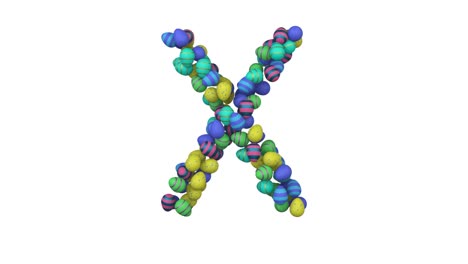 Easter Egg Themed Font  Letter X