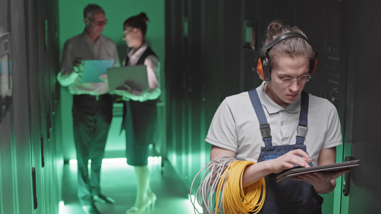 IT Technicians Working in a Data Center