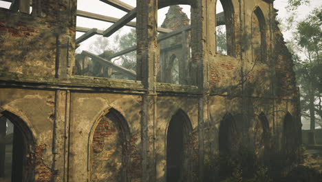 ruins of an abandoned stone building