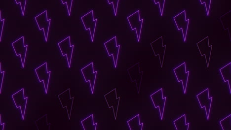 vibrant purple zigzag lightning bolts on black background