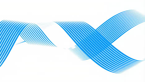 abstract blue wavy lines on white background