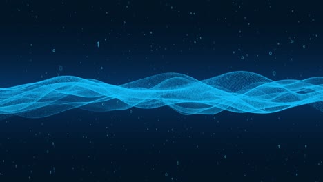 technology digital wave background concept motion waving dots texture particles cyber 3d wave