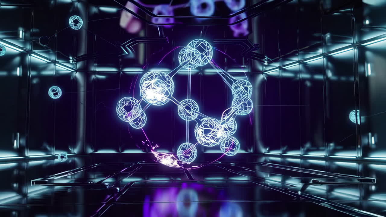 Futuristic Global Network Visualization