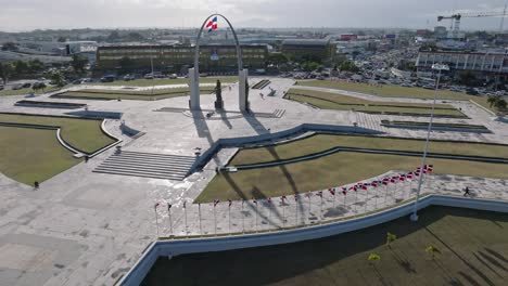 Flag-Square-or-Plaza-de-la-Bandera-on-sunny-day