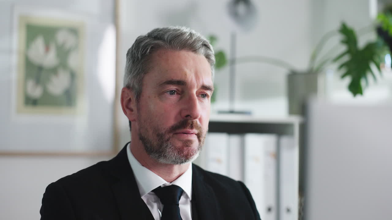 Portrait of a worried businessman
