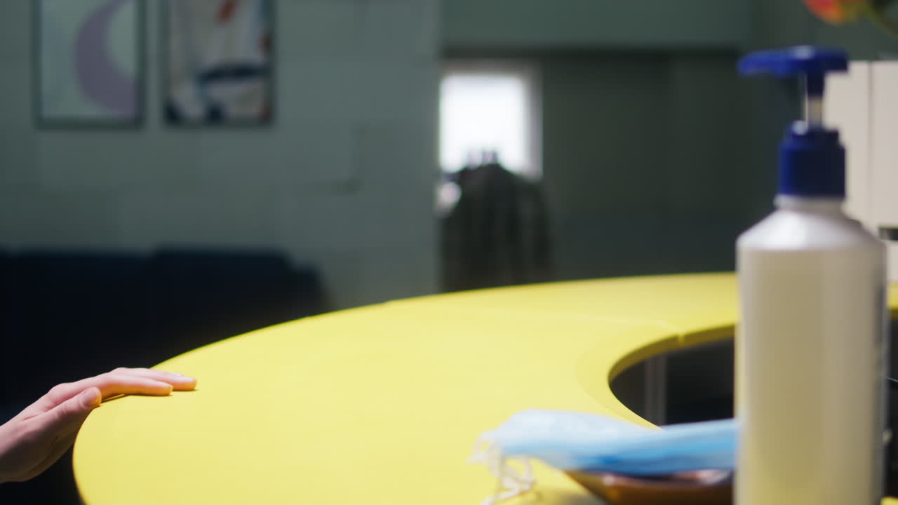 Hand Scanning QR Code on Smartphone for Entry Verification
