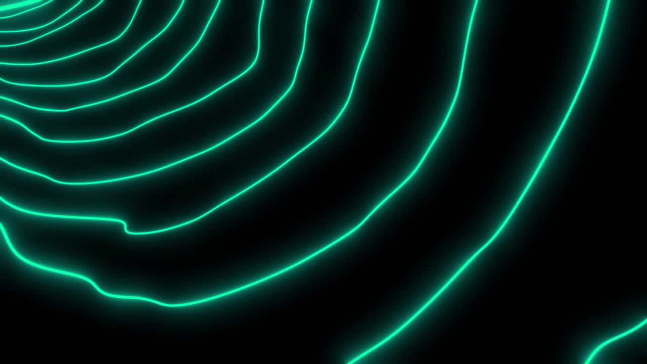 Neon Green Tunnel Abstract Background