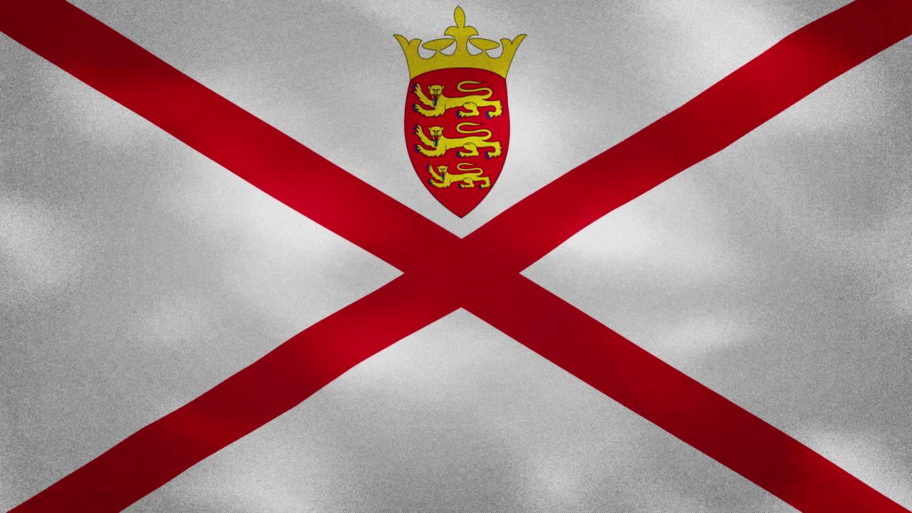 저지 (jersey) 의 교구들 (parishes) 밀집된 발 직물 흔들림, 배경 루프