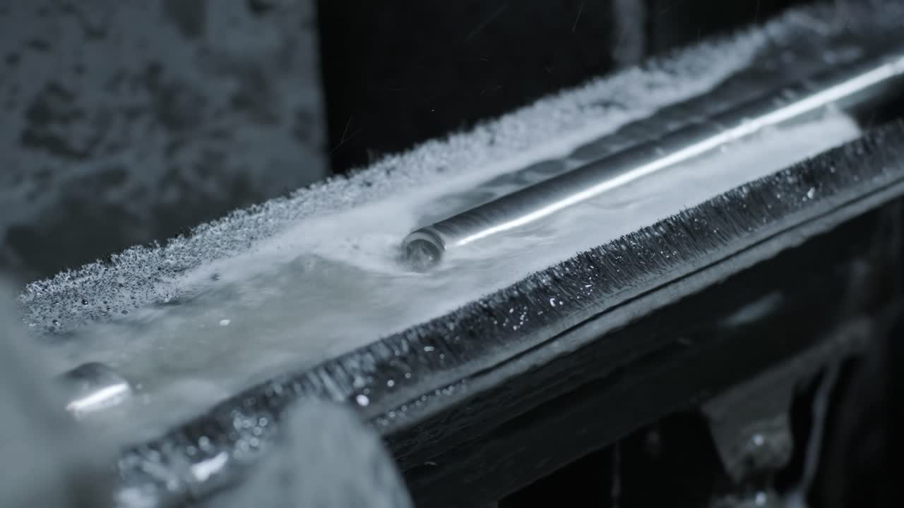 스테인리스 스 파이프를 절단하기 위해 밴드 은 산업용으로 금속 스테인리스 파이브를 절단하고 냉각기를 사용하여 가열합니다.