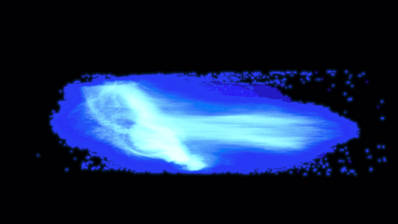 Abstract Blue Paint Splash