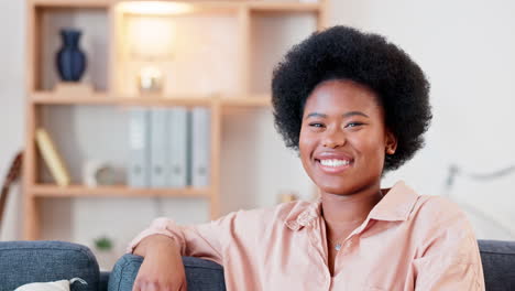 portrait of a happy black woman smiling