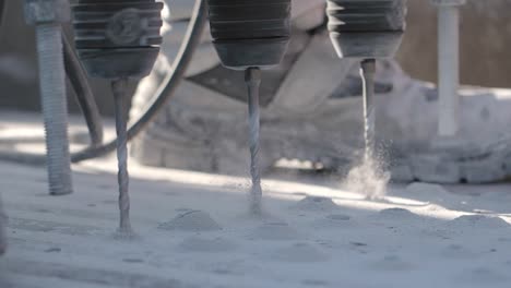 piedra de perforación con martillos eléctricos