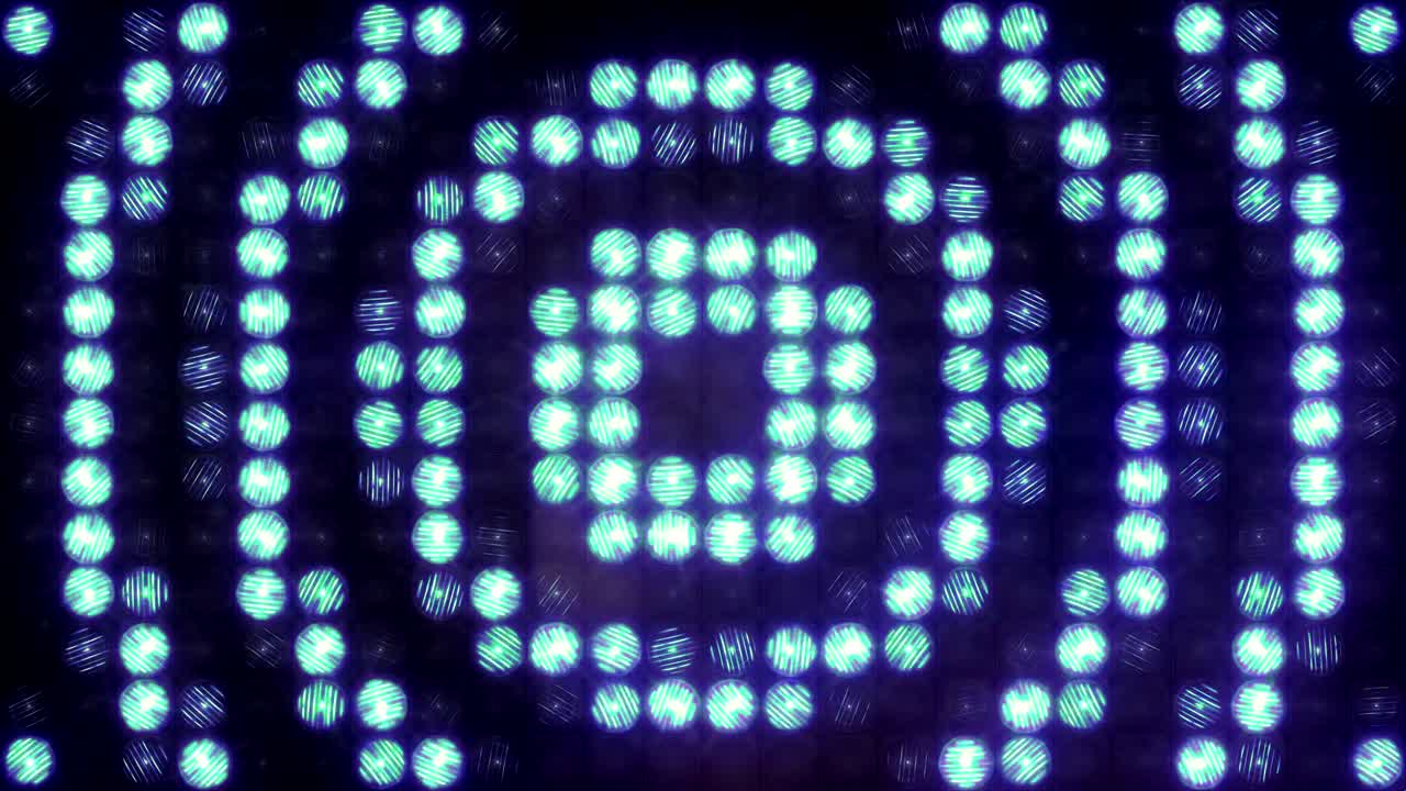 Lampeggio circolare del muro di luce, loop.