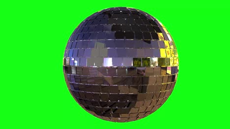 green screen disco mirror ball rotating chroma key animation 3d