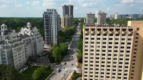 The-Dillon-Buckhead-Condominium-Complex-Along-Peachtree-Road-In-Atlanta,-Georgia,-United-States