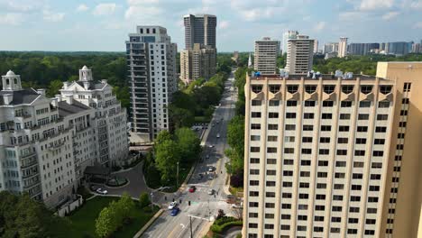the dillon buckhead condominium complex along peachtree road in atlanta, georgia, united states