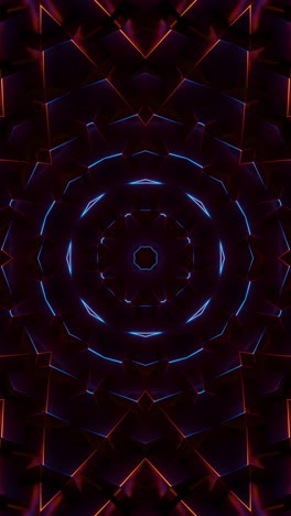 fondo de movimiento de neón amarillo vj bucle. video en bucle vertical