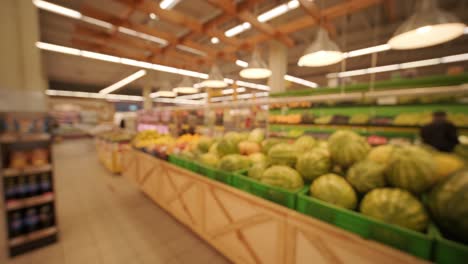 blurred background. fresh organic vegetables and fruits at the farmers market