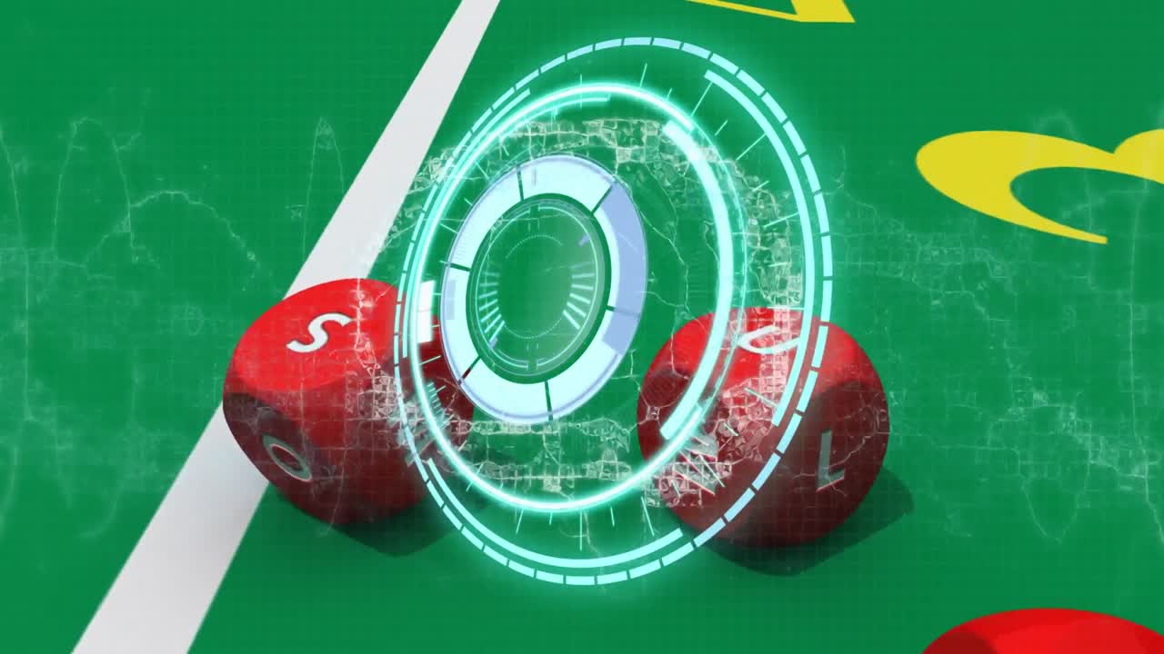 анимация сканирования с помощью игровых костиков