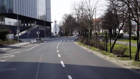 empty city street on a sunny day