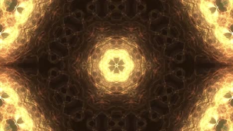 abstract golden mandala patterns