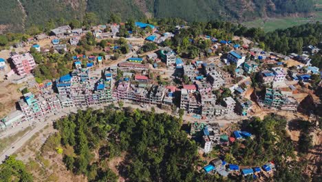 Beautiful landscape scenery of musikot nepal.