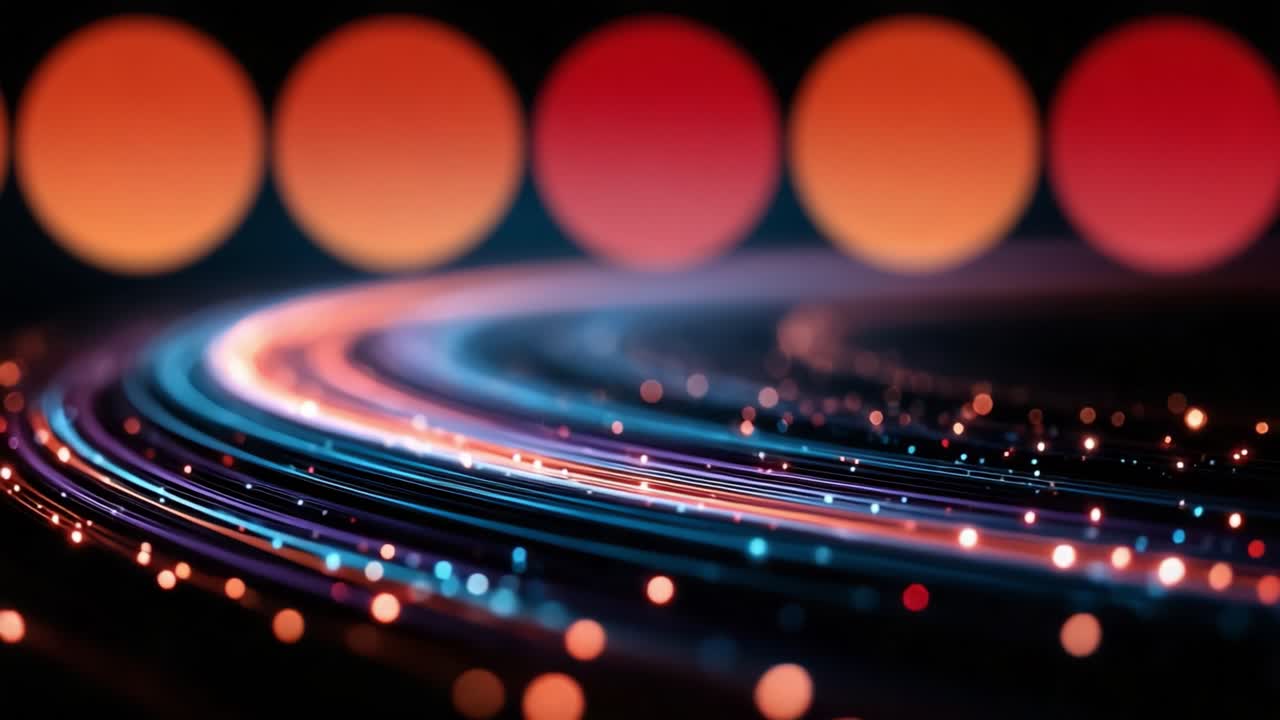 A Mesmerizing Journey Through Vibrant Light Trails: An Exploration of Colorful Illumination and Flowing Energy Captured in Stunning Visuals