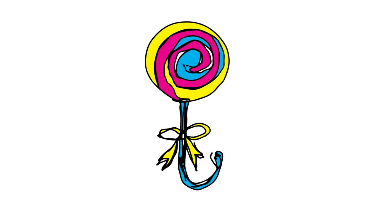 niños dibujando un fondo blanco con el tema de los dulces