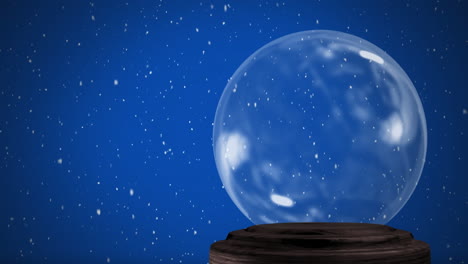 globo de nieve vacío