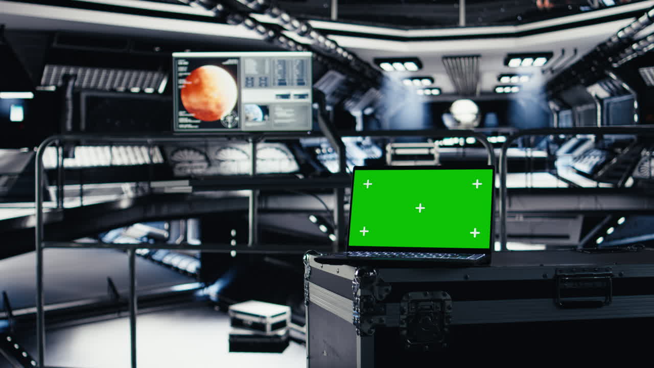 Mockup notebook used for orbital navigation data during red planet journey